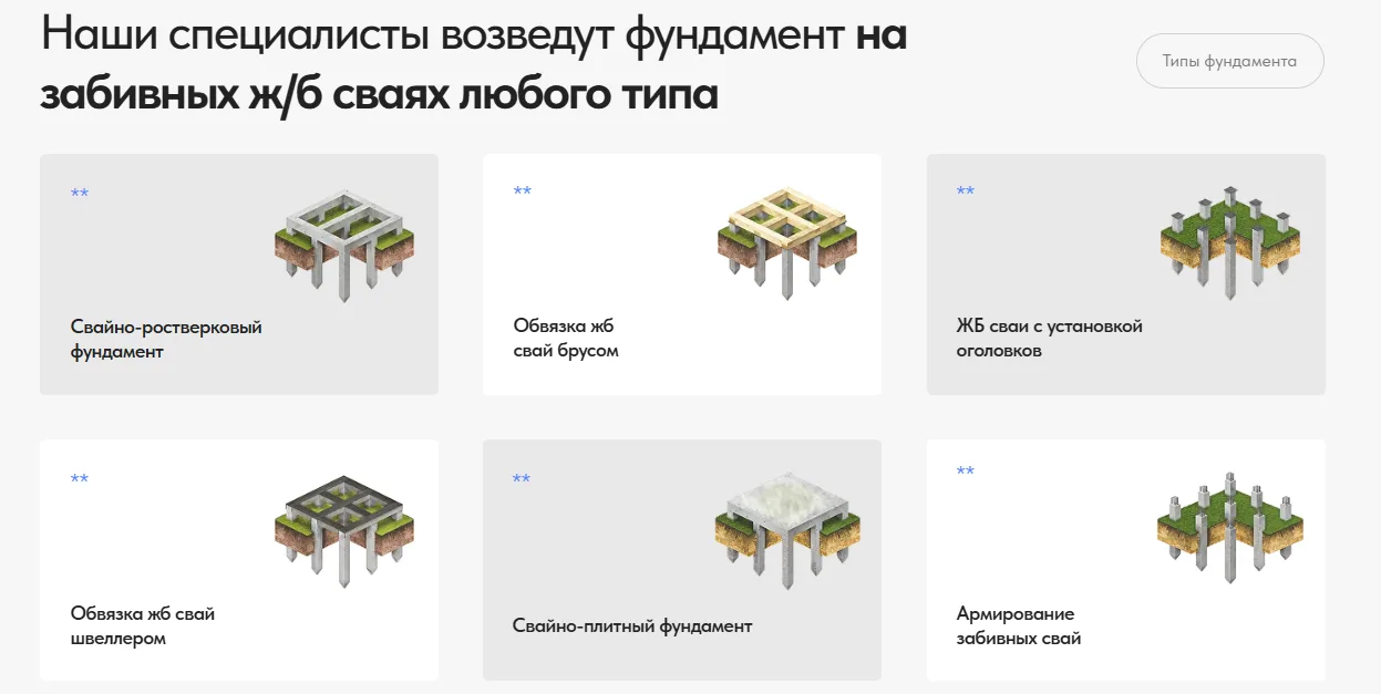 Строительство фундаментов на забивных ж/б сваях: скриншот 2